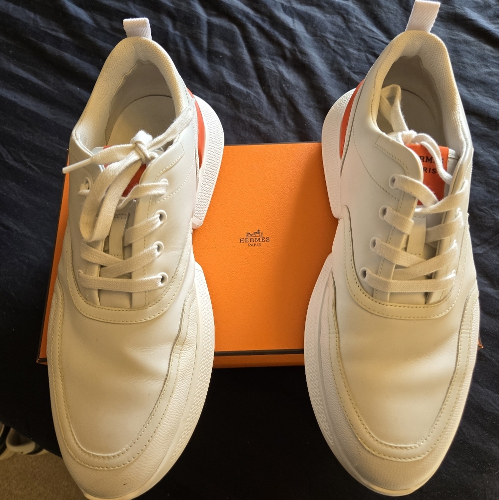 Hermes heros sneakers white